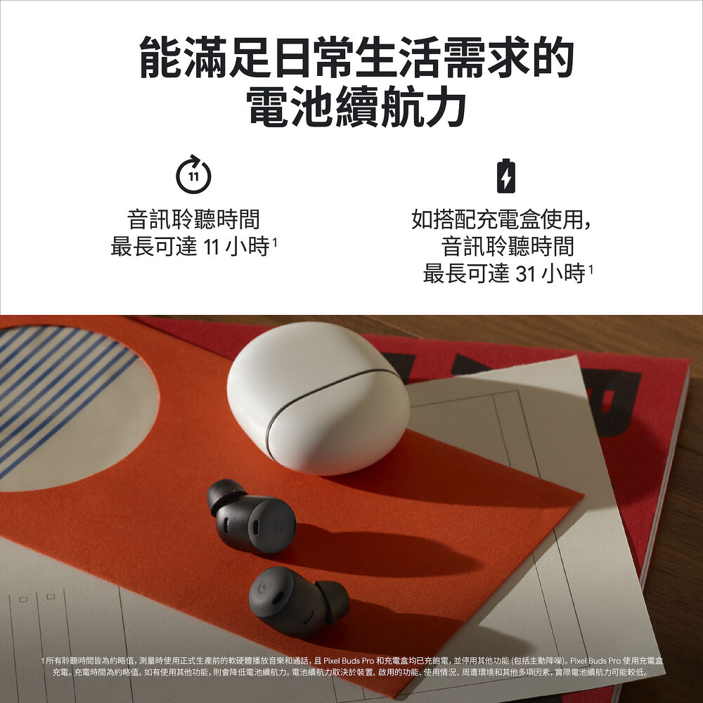 Google Pixel Buds Pro 藍牙耳機-石墨黑-耳機．穿戴．手機配件-myfone購物