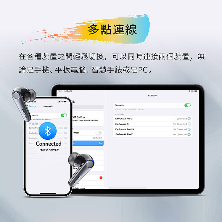 EarFun Air Pro 3 降噪真無線藍牙耳機-藍色-耳機．穿戴．手機配件
