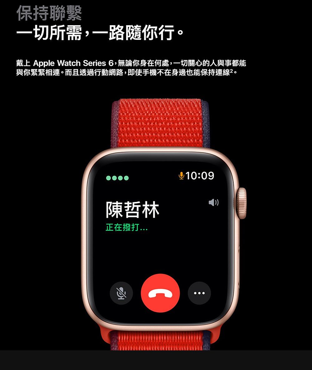 Apple Watch Nike+Series 6 GPS+LTE版44mm 太空灰配黑色Nike 運動錶帶