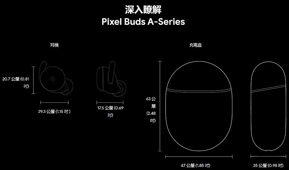 Google Pixel Buds A-Series 藍牙耳機-石墨黑-耳機．穿戴．手機配件