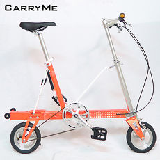 CarryMe SD 8吋單速鋁合金折疊車-鮮橙橘