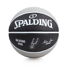 【SPALDING】馬刺 SPURS-7號籃球 NBA 戶外 隊徽球 斯伯丁 黑灰白