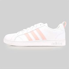 【ADIDAS】VS ADVANTAGE 女休閒慢跑鞋-愛迪達 白粉橘