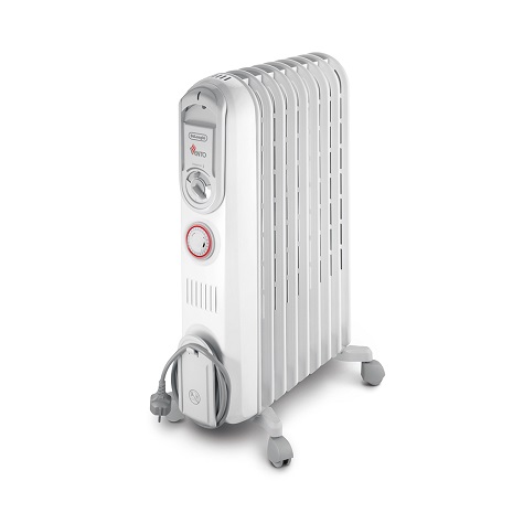 【福利品】義大利迪朗奇VENTO系列9片極速熱對流定時葉片電暖器 V550915T
