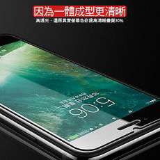 iPhone 7 Plus / iPhone 8 Plus 3D曲面日本超微米奈離子9H玻璃鋼化膜 - 高清保護貼