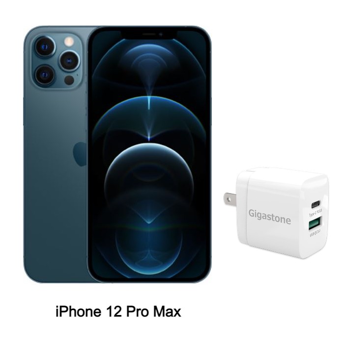 Apple iPhone 12 Pro Max 256G (藍) (5G)【快充組】