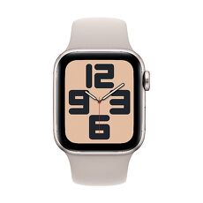 Apple Watch SE(2023) GPS版44mm(M/L)星光色鋁金屬錶殼配星光色運動錶