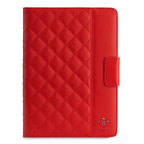 Belkin iPad Air 菱格紋 保護套 紅寶石色