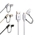 【Verbatim 威寶】micro usb + lightning 充電傳輸線_1.2M