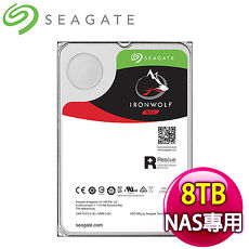 Seagate 希捷 那嘶狼Pro 8TB 7200轉 SATA3 氦氣NAS專用硬碟(ST8000NE0004)