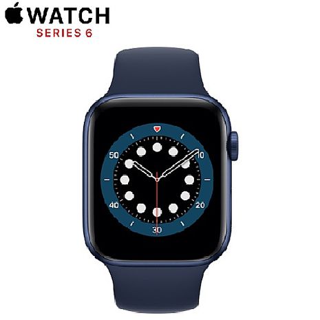Apple Watch Series6 GPS版 44mm 藍色鋁金屬錶殼配藍色運動錶帶