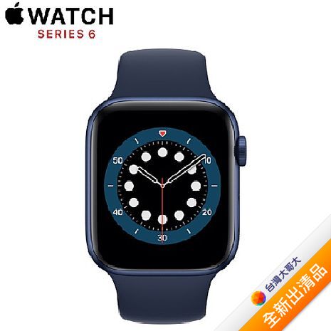 Apple Watch Series6 GPS+LTE版40mm藍色鋁金屬錶殼配藍色運動錶帶