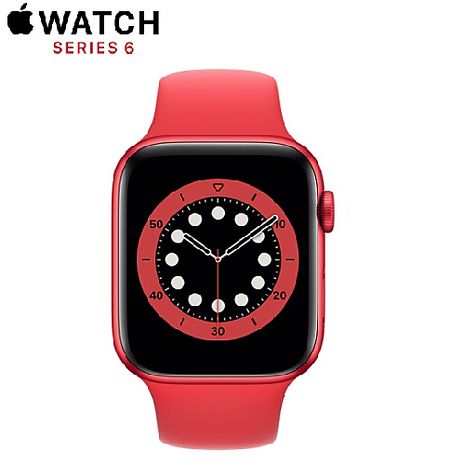 Apple Watch Series 6 GPS + LTE 版 40mm 紅色鋁金屬錶殼配紅色運動錶帶