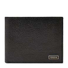 【Fossil】2016男時尚Omega超薄黑色皮夾★預購