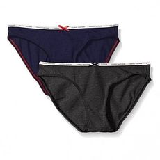 【Tommy Hilfiger】2016女典雅寶藍碳黑色混搭比基尼內著2件組★預購
