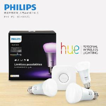 【飛利浦 PHILIPS】連網智慧照明 10W HUE 2.0版 入門系統組
