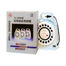 【FU】輪座型 2孔3座11A伸縮延長線-12公尺(SH0147)