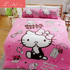 Luna Vita 台灣製造正版授權卡通品牌涼被-150x180cm - KITTY時尚寶盒-粉