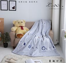 【Luna Vita】100%精梳純棉涼被-童趣世界