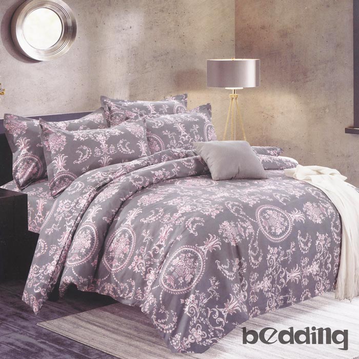 BEDDING-活性印染5尺雙人薄床包涼被組「陽光玫瑰」