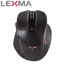 LEXMA 雷馬 M810R 無線藍光滑鼠 黑