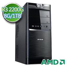 技嘉A320平台【黑旗部隊】AMD APU 四核 1TB燒錄電腦