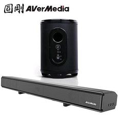圓剛 戰神巴雷特 2.1聲道 藍牙喇叭 Soundbar GS335+GS333黑 【電競專用款】
